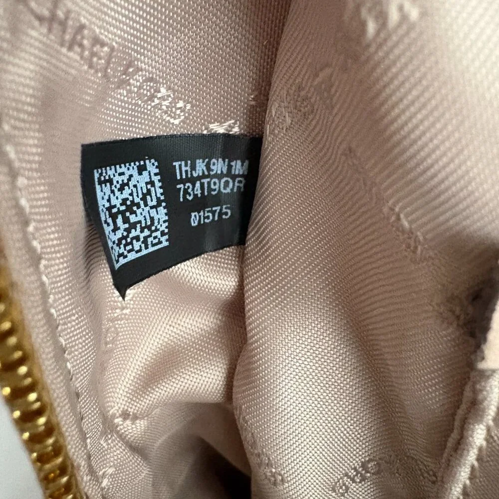 Michael Kors Jaycee Medium Backpack Vanilla Beige Coated Canvas Zip Bag - Picture 12 of 14